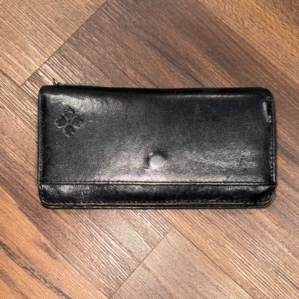 Patricia Nash Black Leather Wallet